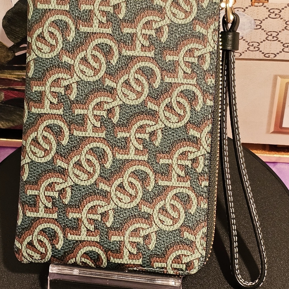Coach Leather Corner Zip Wristlet - Picture 5 of 13